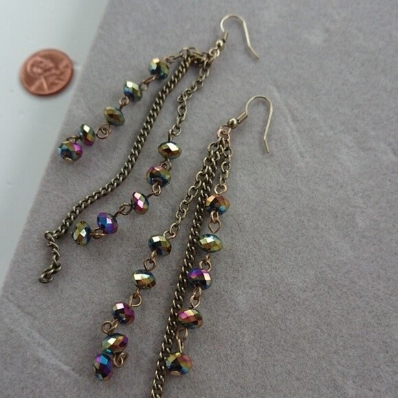 UO Linear Floating Earrings - Picture 1 of 5